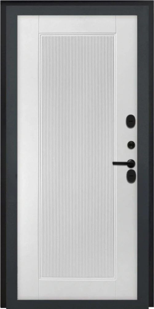 Входная дверь ДвериПРО L-45 ПВХ 10мм Астрод Velutto Bianco DPRO198144 внутренняя сторона