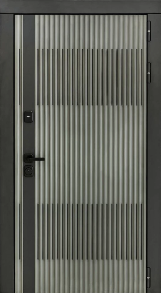 Входная дверь ДвериПРО Elfy ФЛ-256 (10мм, бетон пепельный) DPRO196477 внешняя сторона