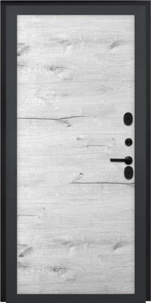 Входная дверь ДвериПРО Модель L-46 Без фрезеровки Дуб арктик горизонт DPRO196709 внутренняя сторона