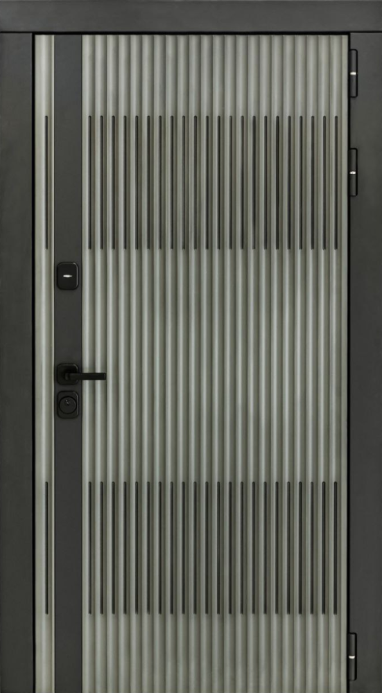 Входная дверь ДвериПРО Elfy СБ-1 (ст. белое, 16мм, капучино) DPRO196897 внешняя сторона