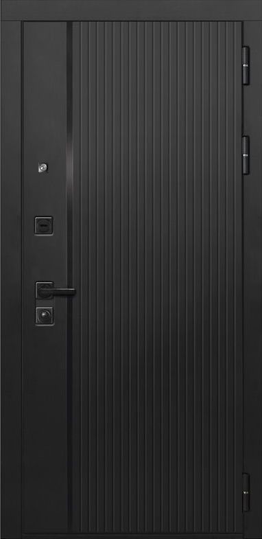 Входная дверь ДвериПРО L-45 ФЛ-256 (10мм, бетон пепельный) DPRO197934 внешняя сторона